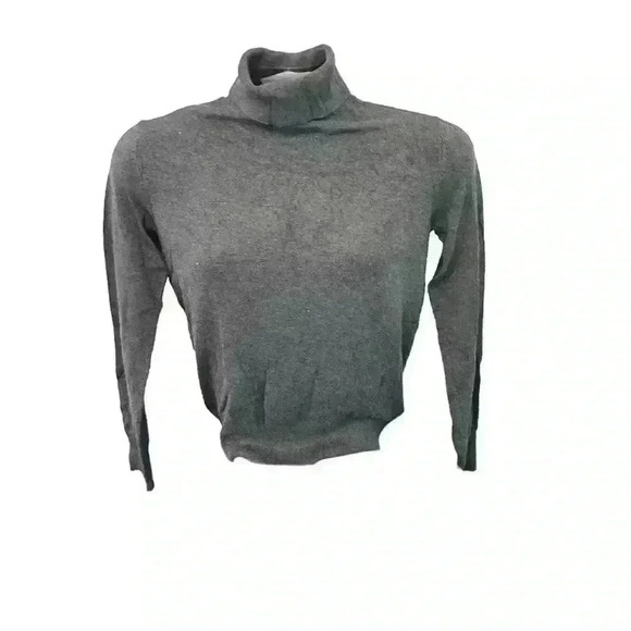 Women's H&M Soft Gray Turtle Neck Long Sleeve Size S Small New w/o Tags Sweater - Picture 1 of 10